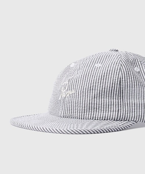 ADAM ET ROPE'(アダムエロペ)の「【by Parra/バイ・パラ】Signature 6 panel hat(キャップ・メンズ・ホワイト系/ラベンダー系・F)」の4枚目の写真