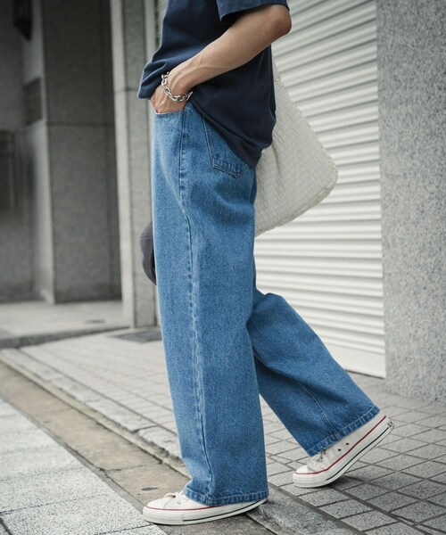 SENSE OF PLACE by URBAN RESEARCH（センスオブプレイスバイアーバンリサーチ）の「ストレートデニムパンツ（デニムパンツ・メンズ・BLACK/L.INDIGO・S/M/L）」の18枚目の写真