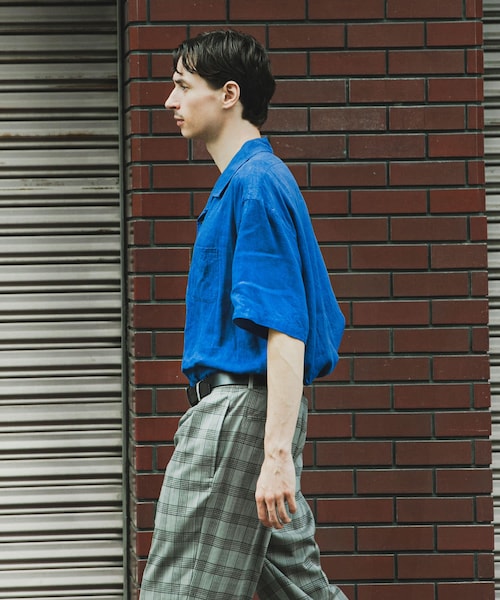 URBAN RESEARCH(アーバンリサーチ)の「『別注』BROOKS BROTHERS×URBAN RESEARCH LINEN CAMP SHIRTS SHORT-SLEEVE(シャツ/ブラウス・メンズ・BLACK/BLUE/BODEAUX・M/L/XL)」の21枚目の写真