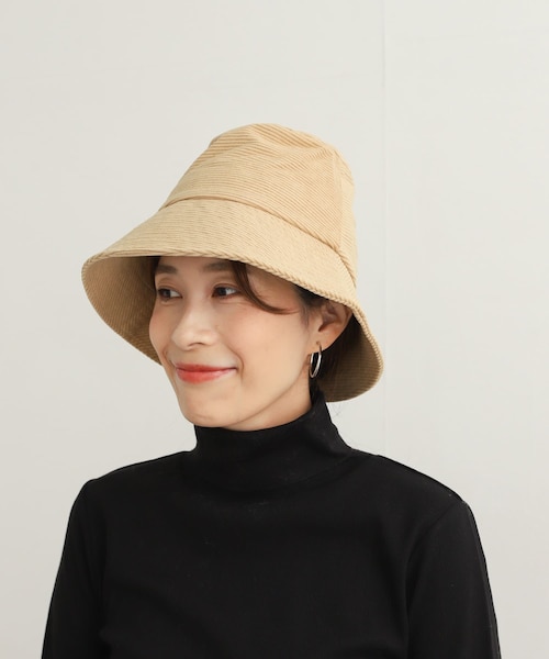 URBAN RESEARCH DOORS(アーバンリサーチドアーズ)の「コーデュロイバケットハット(ハット・レディース・BLACK/L/BEIGE・-)」の9枚目の写真