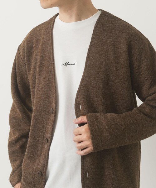 ITEMS URBANRESEARCH（アイテムズ アーバンリサーチ）の「キモウメランジカーディガン＋長袖刺繍Tセット（Tシャツ/カットソー・メンズ・BLU/BEG/BRN/BLK・M/L）」の18枚目の写真