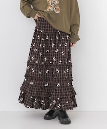URBAN RESEARCH | GANNI CHECK TIERED FRILL SKIRT(スカート)