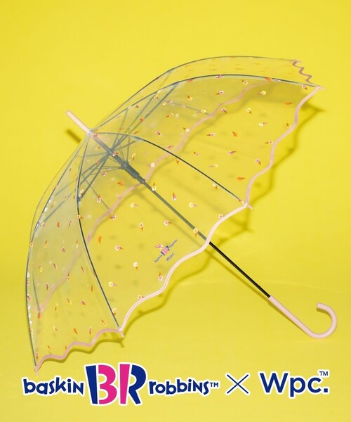 ROPE' PICNIC(ロペピクニック)の「サーティワン アイスクリーム×Wpc.アイスクリームパターンアンブレラ(長傘・レディース・ブルー系/ピンク・F)」の2枚目の写真