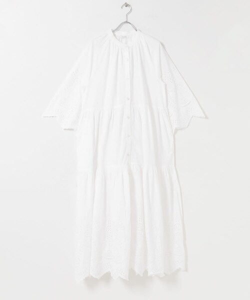 THE GOODLAND MARKET（ザグッドランドマーケット）の「FANAKA　ティアードドレス（ワンピース・レディース・WHITE/BLACK/BLUE・Free）」の12枚目の写真