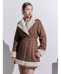 EATME | フェイクムートンレディコート(ムートンコート)