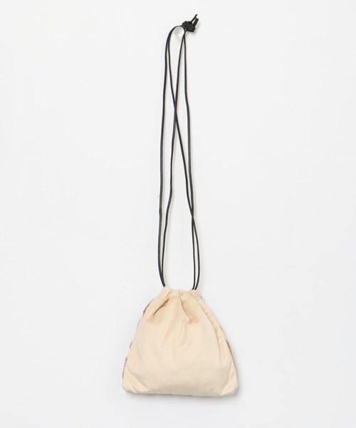 URBAN RESEARCH DOORS（アーバンリサーチドアーズ）の「『別注』beej×DOORS　巾着バッグ（ハンドバッグ・レディース・BEIGE/BLACK・-）」の7枚目の写真