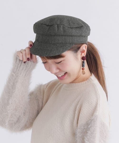 URBAN RESEARCH Sonny Label（アーバンリサーチサニーレーベル）の「【店舗振り分け】ヘリンボンマリンキャップ∴（キャスケット・レディース・チャコールグレー・one）」の3枚目の写真