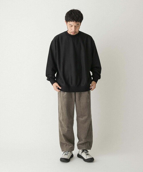 EKAL（エカル）の「QUICK DRY クルースウェット（スウェット・メンズ・グレー/ブラック・M/L）」の11枚目の写真