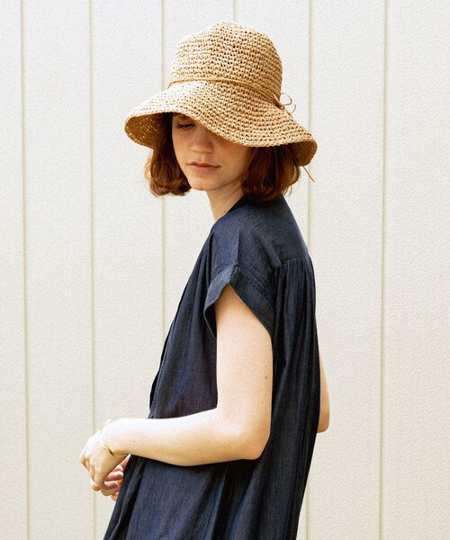 URBAN RESEARCH Sonny Label（アーバンリサーチサニーレーベル）の「折り畳みペーパーハット（ハット・レディース・キャメル/ベージュ・one）」の2枚目の写真