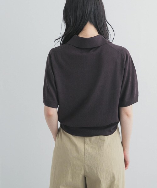 URBAN RESEARCH DOORS(アーバンリサーチドアーズ)の「FUJI SILKCASHMERE SKIPPERPOLO(ニット/セーター・レディース・BROWN/BEIGE/OFF WHITE・2)」の10枚目の写真