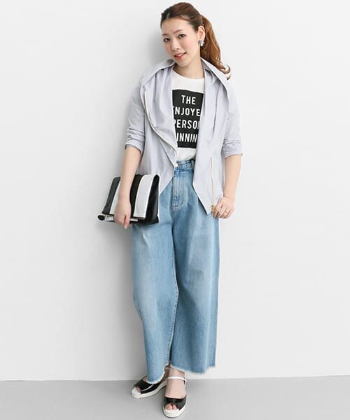 URBAN RESEARCH ROSSO（アーバンリサーチロッソ）の「フードブルゾン（ブルゾン・レディース・LIME/GRAY/NAVY・FREE）」の7枚目の写真