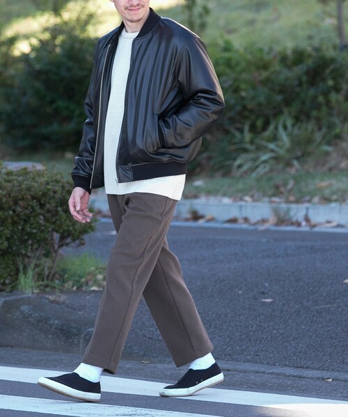 ITEMS URBANRESEARCH（アイテムズ アーバンリサーチ）の「ウールタッチ センタープレスパンツ（その他パンツ・メンズ・MOC/BLK/BRN・M/L）」の16枚目の写真