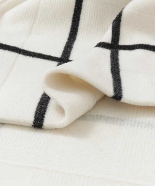 rito structure GRID-PATTERN DUFFLE COAT