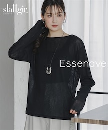 nissen | 高身長　スラブシアートップス（トールサイズ）Essenave(Tシャツ/カットソー)