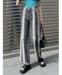 EMODA | ストライプカラールーズジーンズ(デニムパンツ)