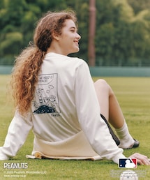 【PEANUTS×MLB COLLECTION by ROPE' PICNIC】ロングスリーブTee