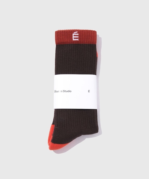 ADAM ET ROPE'（アダムエロペ）の「【Etudes Studio/エチュードストゥディオ】RIB SOCKS BLOCK（ソックス/靴下・メンズ・ダークブラウン・F）」の7枚目の写真