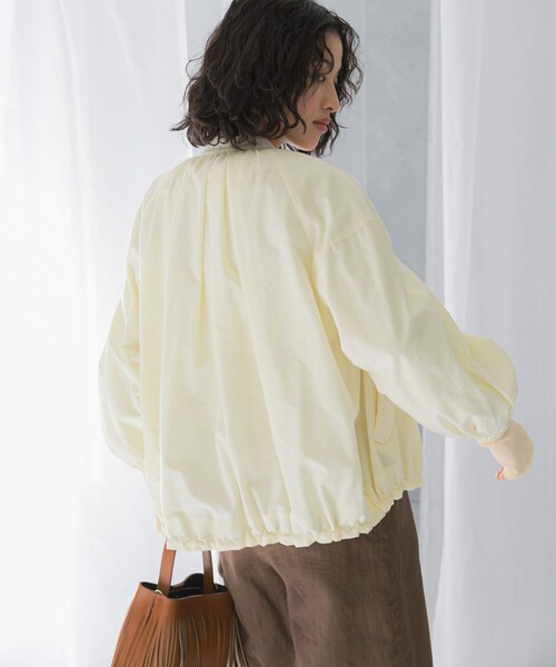 URBAN RESEARCH ROSSO（アーバンリサーチロッソ）の「ギャザーボリュームブルゾン（ブルゾン・レディース・L/KHAKI/OFF WHITE/BLACK・FREE）」の15枚目の写真