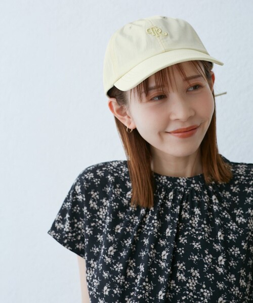 ROPE' PICNIC（ロペピクニック）の「【UVカット・抗菌防臭・洗える】シャイニーバックリボンキャップ/リンクコーデ（キャップ・レディース・ブラック/ライトグレー/ブルー系/クリーム・F）」の8枚目の写真