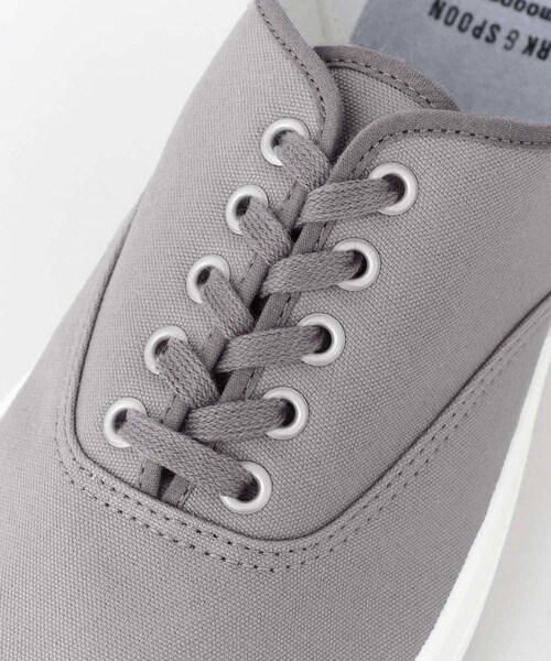 URBAN RESEARCH DOORS（アーバンリサーチドアーズ）の「MOONSTAR×FORK&SPOON　別注デッキスニーカー（スニーカー・メンズ・BLACK/GRAY・26/27/28）」の14枚目の写真