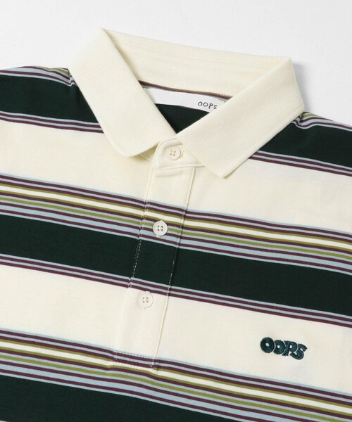 URBAN RESEARCH Sonny Label（アーバンリサーチサニーレーベル）の「OOPS　接触冷感ボーダーポロシャツ（ポロシャツ・メンズ・IVORY/NAVY・M/L/XL）」の5枚目の写真