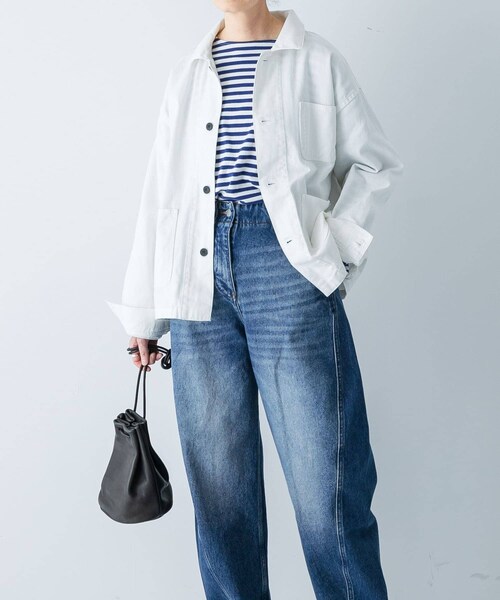 かぐれ（カグレ）の「『ユニセックス』デニムカバーオール（カバーオール・レディース・OFF/INDIGO・1/2）」の5枚目の写真