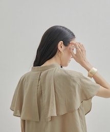 SALON adam et rope' | 【WEB限定】ケープバタフライスリーブブラウス(シャツ/ブラウス)