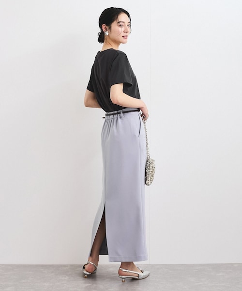 VIS(ビス)の「【洗える】Iラインロングスカート(スカート・レディース・ブラック/ベージュ系/サックス・M/S)」の15枚目の写真