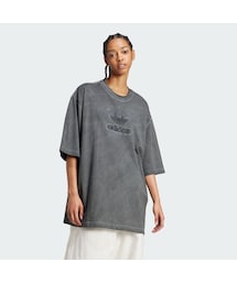 adidas | Adilenium シーズン2 ウォッシュドオーバーサイズ トレフォイルTシャツ（ジェンダーニュートラル）(Tシャツ/カットソー)