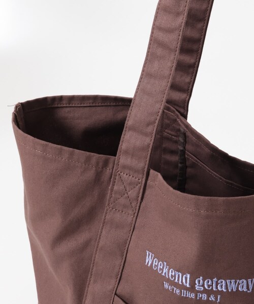 URBAN RESEARCH Sonny Label（アーバンリサーチサニーレーベル）の「WEEKEND GETAWAY TOTEBAG（トートバッグ・レディース・オフ/レッドブラウン/ネイビー・One）」の18枚目の写真