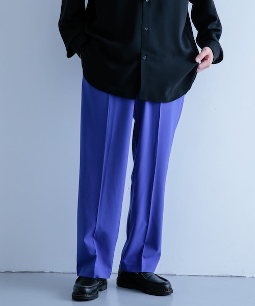 ITEMS URBANRESEARCH（アイテムズ アーバンリサーチ）の「TRワイドスラックス（その他パンツ・メンズ・BEG/L.GRY/BLK/BLU・M/L）」の4枚目の写真