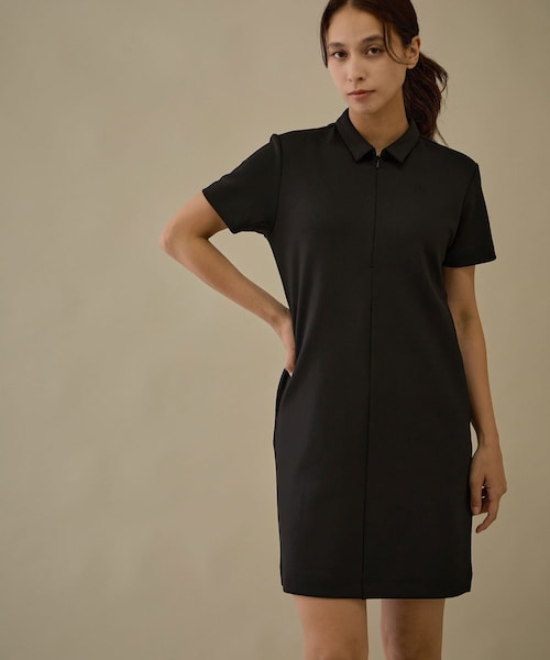 ROPE'(ロペ)の「レクチュールエコダンボールワンピース(ワンピース・レディース・ブラック/ベージュ系・L/M/S)」の7枚目の写真