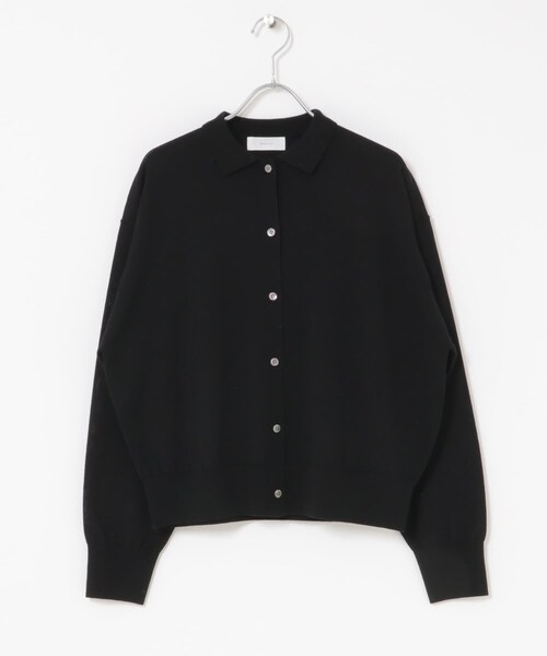 ウールポロニットカーディガン RAMIE WOOL | ポロニットカーディガン