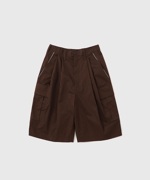 ADAM ET ROPE'（アダムエロペ）の「【CAMIEL FORTGENS/カミエル フォートヘンス】CARGO SHORTS COTTON SUITING（スラックス・メンズ・ダークブラウン/ネイビー・S/XS）」の5枚目の写真