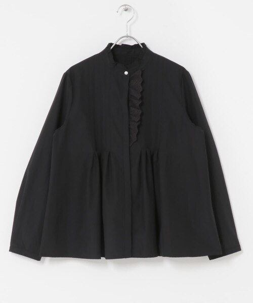 URBAN RESEARCH ROSSO（アーバンリサーチロッソ）の「フリルネックレースデザインシャツブラウス（シャツ/ブラウス・レディース・OFF WHITE/ASH/BLACK・Free）」の19枚目の写真