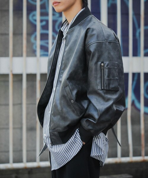 SENSE OF PLACE by URBAN RESEARCH（センスオブプレイスバイアーバンリサーチ）の「ヴィンテージライクMA-1（MA-1・メンズ・BLACK/BROWN・M/L）」の13枚目の写真