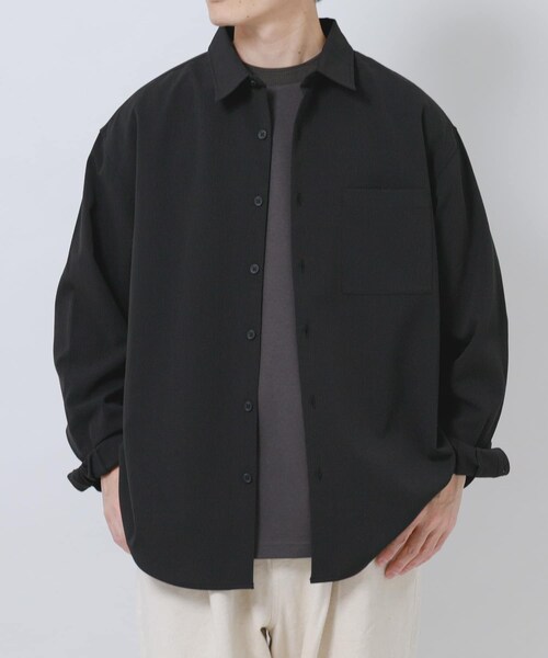 ITEMS URBANRESEARCH(アイテムズ アーバンリサーチ)の「ヨウリュウレギュラーカラー長袖シャツ(シャツ/ブラウス・メンズ・BLK/NVY/OLV/D.GRAY・M/L)」の20枚目の写真