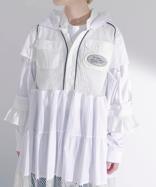 THE GOODLAND MARKET（ザグッドランドマーケット）の「old honey　-OH- 72℃ dress（ワンピース・レディース・beige/white・FREE）」の14枚目の写真