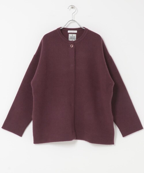 URBAN RESEARCH ROSSO（アーバンリサーチロッソ）の「F by ROSSO　ハミルトン接結ニットコート（テーラードジャケット・レディース・L/GREIGE/GRAY/D/CHERRY・Free）」の11枚目の写真