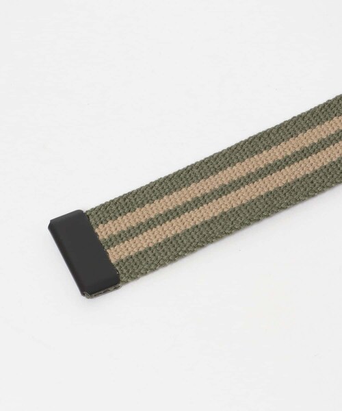 ITEMS URBANRESEARCH（アイテムズ アーバンリサーチ）の「GERRY Line Belt（ベルト・メンズ・BLK×RED/BLK×WHT/MOS×BEG/NVY×YEL・-）」の10枚目の写真