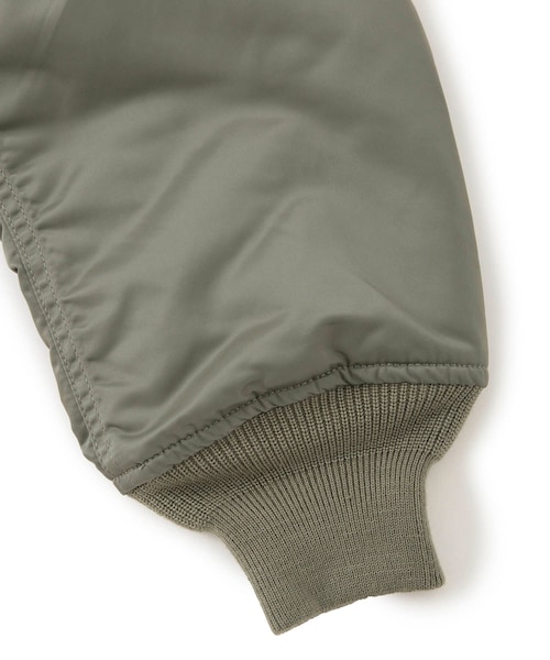 ADAM ET ROPE'（アダムエロペ）の「【BAL/バル】SPIEWAK DOUBLE ZIP BOMBER JACKET（MA-1・メンズ・ブラック/カーキ・2/3）」の11枚目の写真