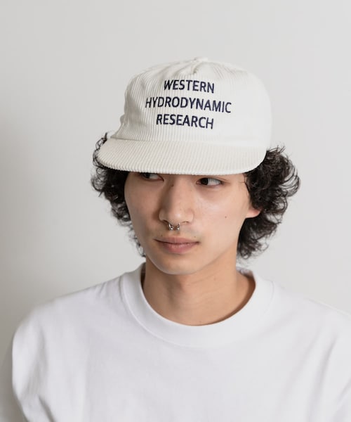THE GOODLAND MARKET（ザグッドランドマーケット）の「Western Hydrodynamic Research　Whale Cord Hat（キャップ・メンズ・WHITENAVY/ACORN/OLIVE・FREE）」の4枚目の写真
