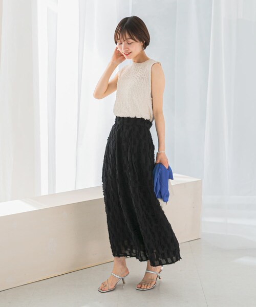 URBAN RESEARCH ROSSO（アーバンリサーチロッソ）の「ジャガードコクーンスカート（スカート・レディース・WHITE/BLACK・36/38）」の16枚目の写真
