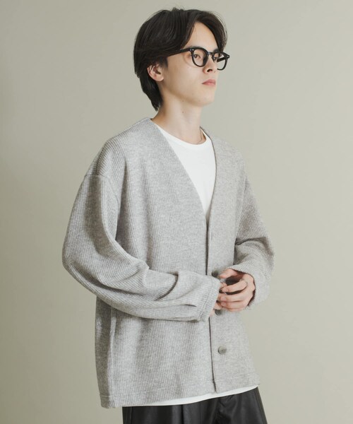 SENSE OF PLACE by URBAN RESEARCH（センスオブプレイスバイアーバンリサーチ）の「ウールタッチジャージカーディガン（カーディガン/ボレロ・メンズ・BLACK/GRAY/MINT・M/L）」の19枚目の写真