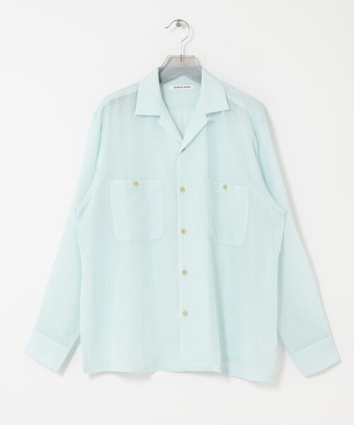 URBAN RESEARCH(アーバンリサーチ)の「SEVEN BY SEVEN SHEER ORGANIC COTTON SHIRTS LONG-SLEEVE(シャツ/ブラウス・メンズ・060 YELLOW/110 BLUE・M/L)」の4枚目の写真