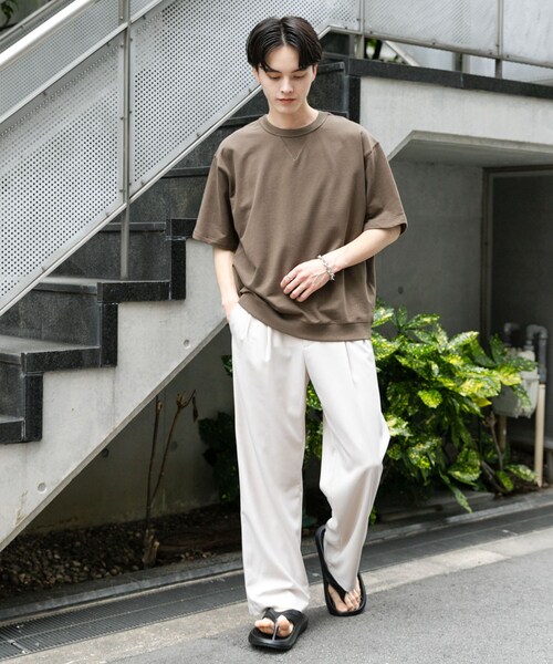 SENSE OF PLACE by URBAN RESEARCH（センスオブプレイスバイアーバンリサーチ）の「ライトスウェットショートスリーブTシャツ（Tシャツ/カットソー・メンズ・CHARCOAL/BROWN/OATMEAL/MINT・M/L）」の21枚目の写真