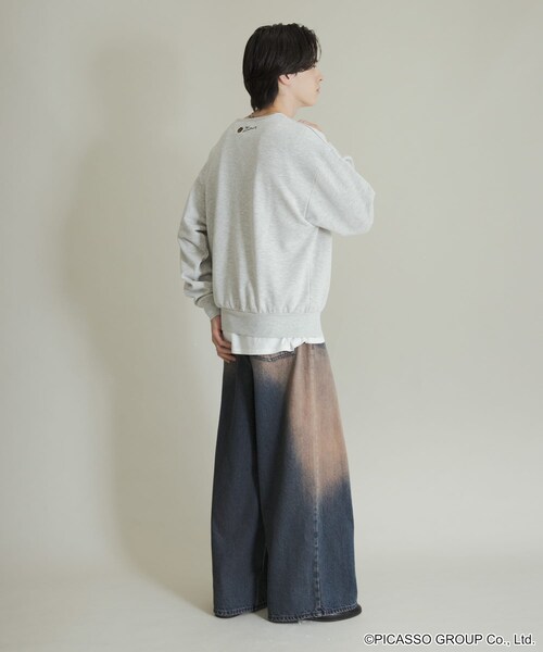 SENSE OF PLACE by URBAN RESEARCH(センスオブプレイスバイアーバンリサーチ)の「PICASSO スキッパースウェット(スウェット・メンズ・BLACK/GRAY/MINT・M/L)」の20枚目の写真