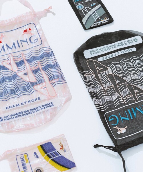 ADAM ET ROPE'(アダムエロペ)の「【公式サイト限定・一部店舗展開】【BT×ADAM ET ROPE'】SWIMMING BAG(ハンドバッグ・レディース・ブラック/ピンク・F)」の6枚目の写真