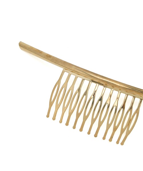 ADAM ET ROPE'（アダムエロペ）の「メタリックバーコーム（バレッタ/ヘアクリップ・レディース・ゴールド/シルバー・F）」の16枚目の写真