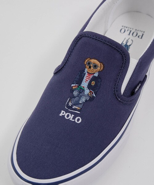 JUNRED（ジュンレッド）の「POLO RALPHLAUREN / Keaton Polo ベア スリップオン スニーカー（スリッポン・メンズ・ネイビー・9.5/8.5/7.5）」の10枚目の写真